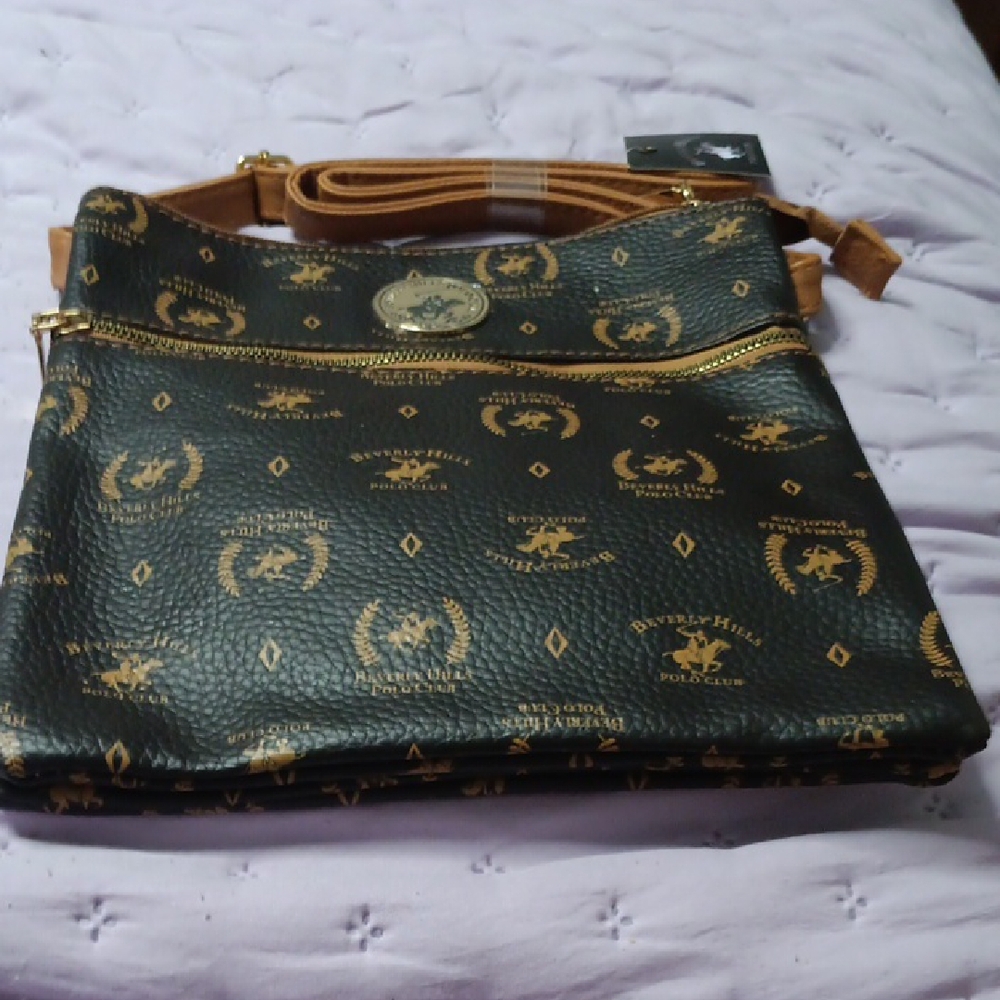 Beverly Hills Polo Club Brown and Tan Women's Bag